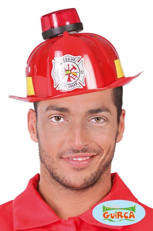 Helma hasičská s majáčkem