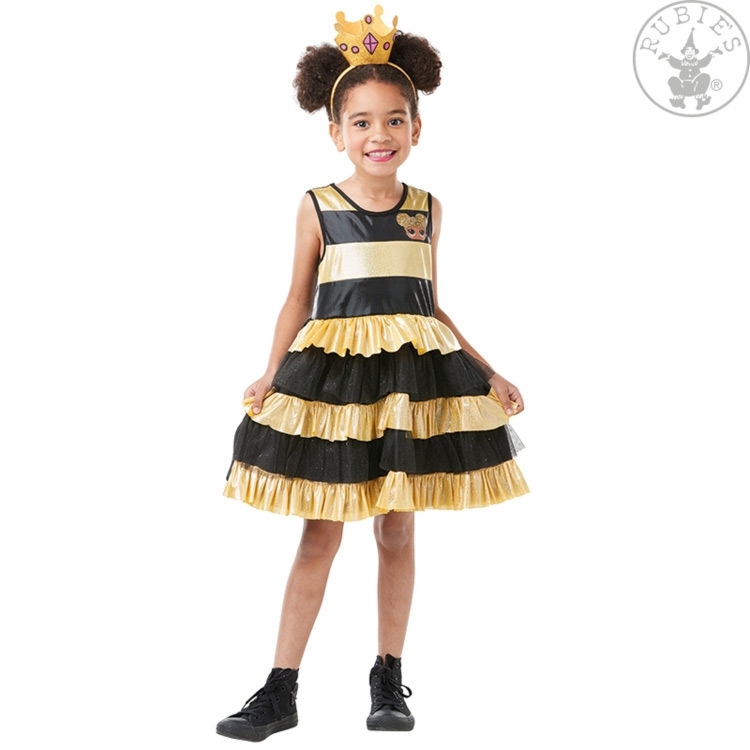 Šaty včelka dětské - panenka LOL - věk 5 - 6 roků - 110 - 115 cm