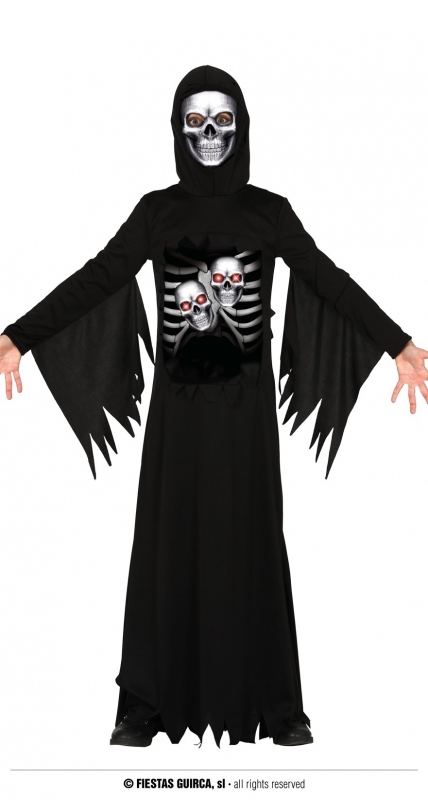 Grim kostým na halloween - věk 10 - 12 roků - 142 - 148 cm