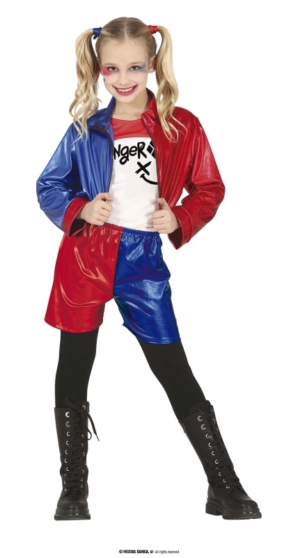 Kostým dětský Harley Quinn - věk 10 - 12 roků - 142 - 148 cm