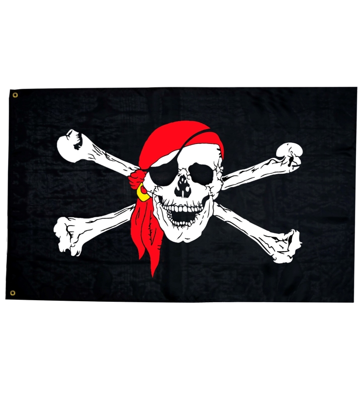 Pirátská vlajka 130x80 cm